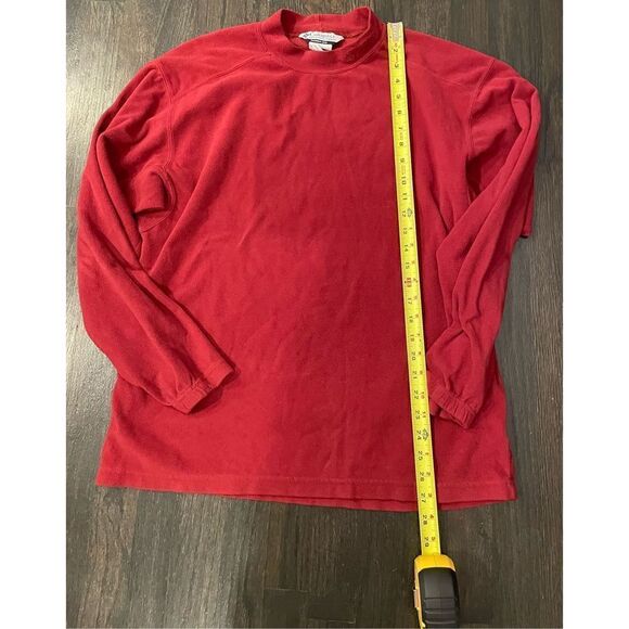 Columbia Men’s Turtleneck Pullover Fleece Red Size Large - Picture 5 of 11